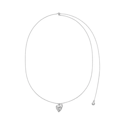 [하츠투하츠 주은, 권진아 착용] cherish heart necklace: White