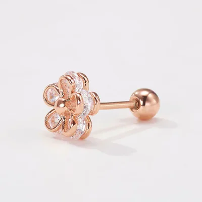 (14k GF)Layered Flora Pie Piercing