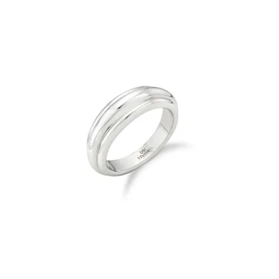 Echo shell fold ring (White) - 15호