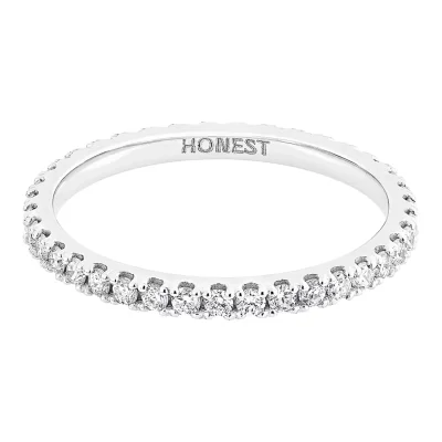 14K 랩다이아몬드 1.5mm 풀이터니티 밴드 9호