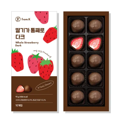 딸기가통째로 다크초콜릿