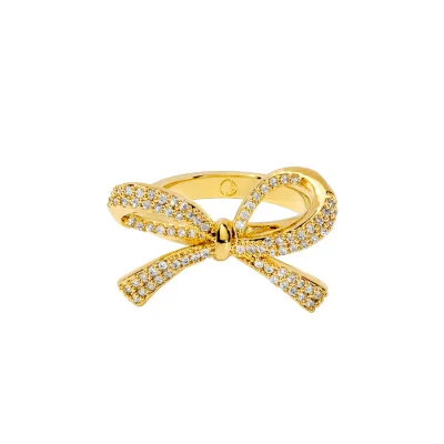 Ribbon Pave Ring GD