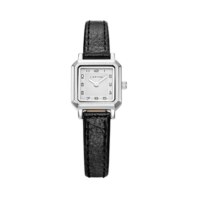 AMICO 스퀘어 가죽 시계 JWM1LE5BS501WHBK0