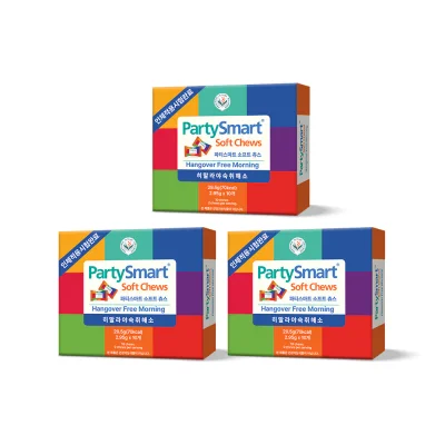 파티스마트 저당 베리 츄(숙취해소) 10p x 3SET
