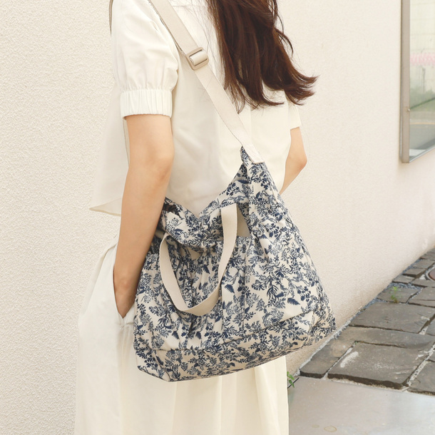 【HIGHLOOP】Flower Leopard Eco Shopper Bag V2_13colors Eco-Friendly Printing Foldable Shopping Bag Tote Folding
