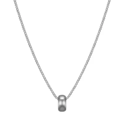 Donut necklace_silver