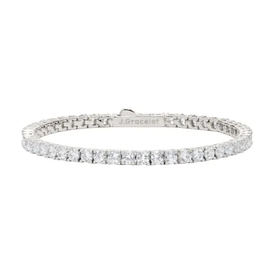 Tennis White Bracelet SV 18cm
