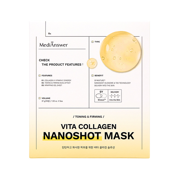 VITA COLLAGEN NANOSHOT MASK プランエス VITA COLLAGEN NANOSHOT MASK プランエス MediAnswer Pore