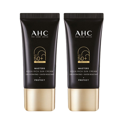 AHC 마스터즈아쿠아리치선크림듀오세트
