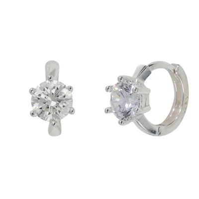 [silver 925] Round Stone Earring
