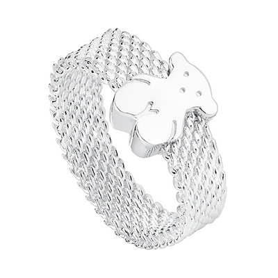 SILVER MESH RING