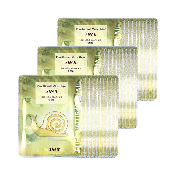 pure natural mask sheet snail