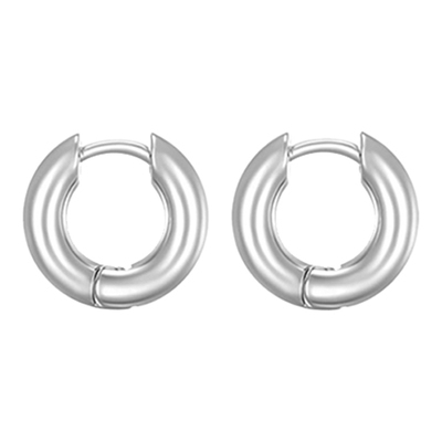 [신민아, 태연 착용] donut ring earring : White-12mm