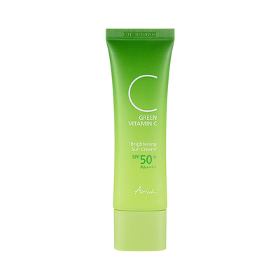 아리얼 그린 비타민 씨 브라이트닝 선크림 50ml SPF50+ PA++++