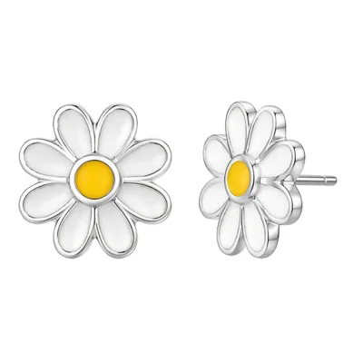 #Silver/[925실버] 써니 데이지 스터드 귀걸이