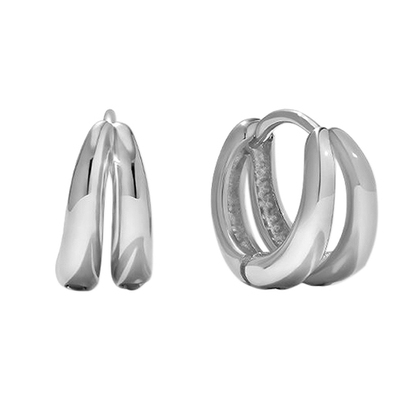 Deux.silver.122 / lien earring (silver)