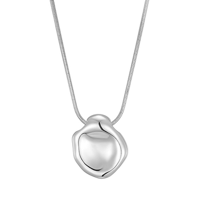 [루시 예찬 착용]melting pendant necklace : White