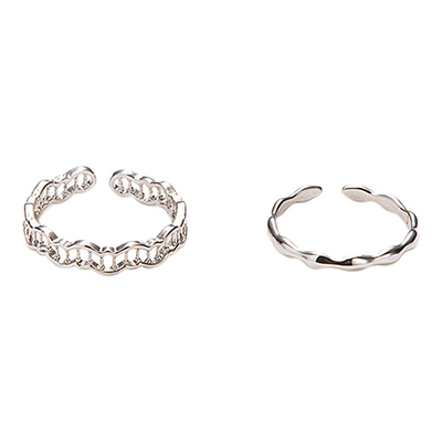 [오마이걸 승희, 트와이스 미나 착용] coral set ring_White