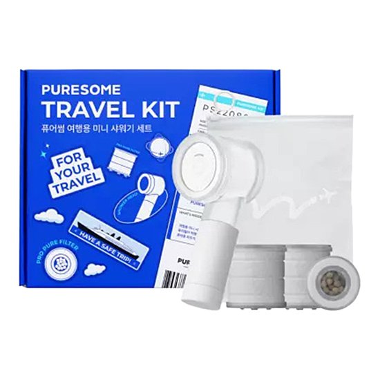PURESOME FOR TRAVEL MINI FILTER SHOWER HEAD PRO SET