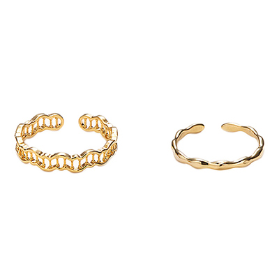 [오마이걸 승희, 트와이스 미나 착용] coral set ring_Gold