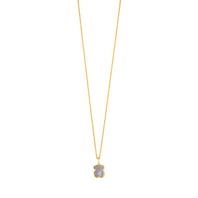 Gold and Mother-of-pearl XXS bear Necklace