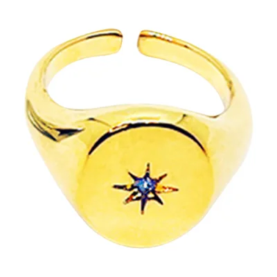 JUST STAR RING GOLD