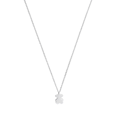 Sweet Dolls short silver bear necklace