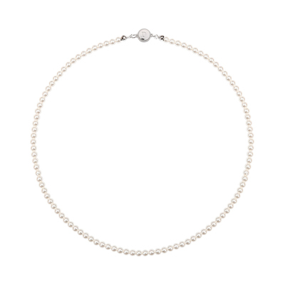 #Silver/조이펄 목걸이_4mm 진주 [자석 원터치]