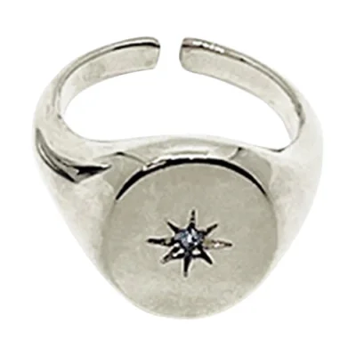 JUST STAR RING SILVER