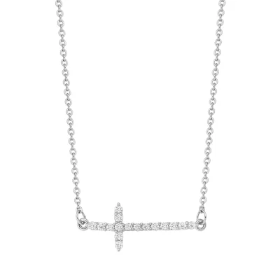 Side Cross Necklace