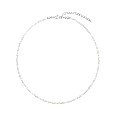 [태연 착용]colorful bead necklace : White